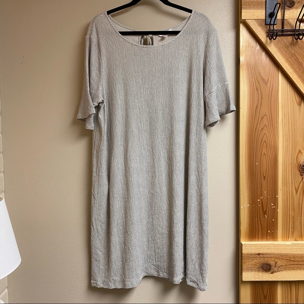 LC Lauren Conrad Striped Midi Dress